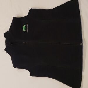 Vtg "Palmetto Bank" Black Fleece Vest by Port Authority size: M